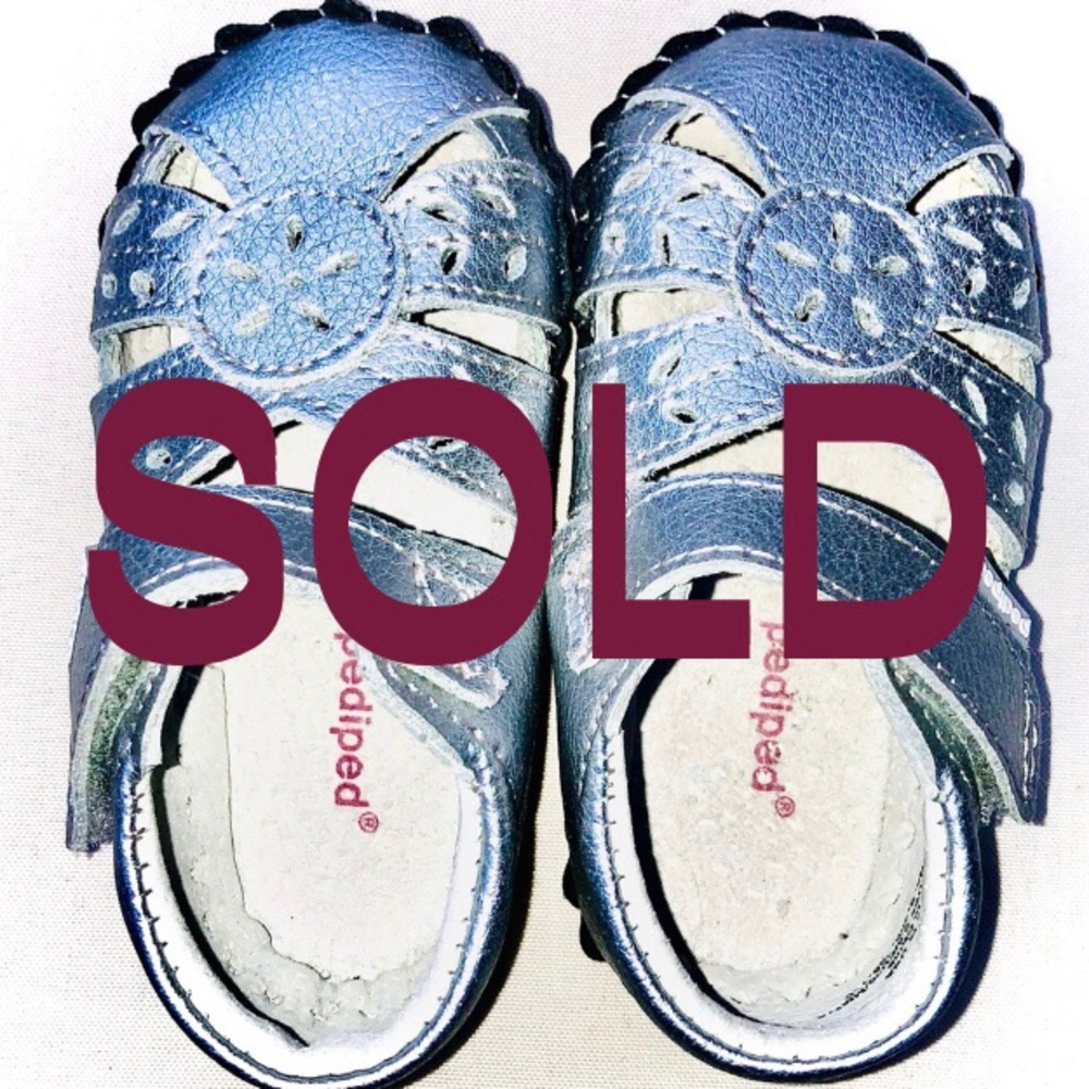 Pediped DAPHNE SILVER Silver Sandals